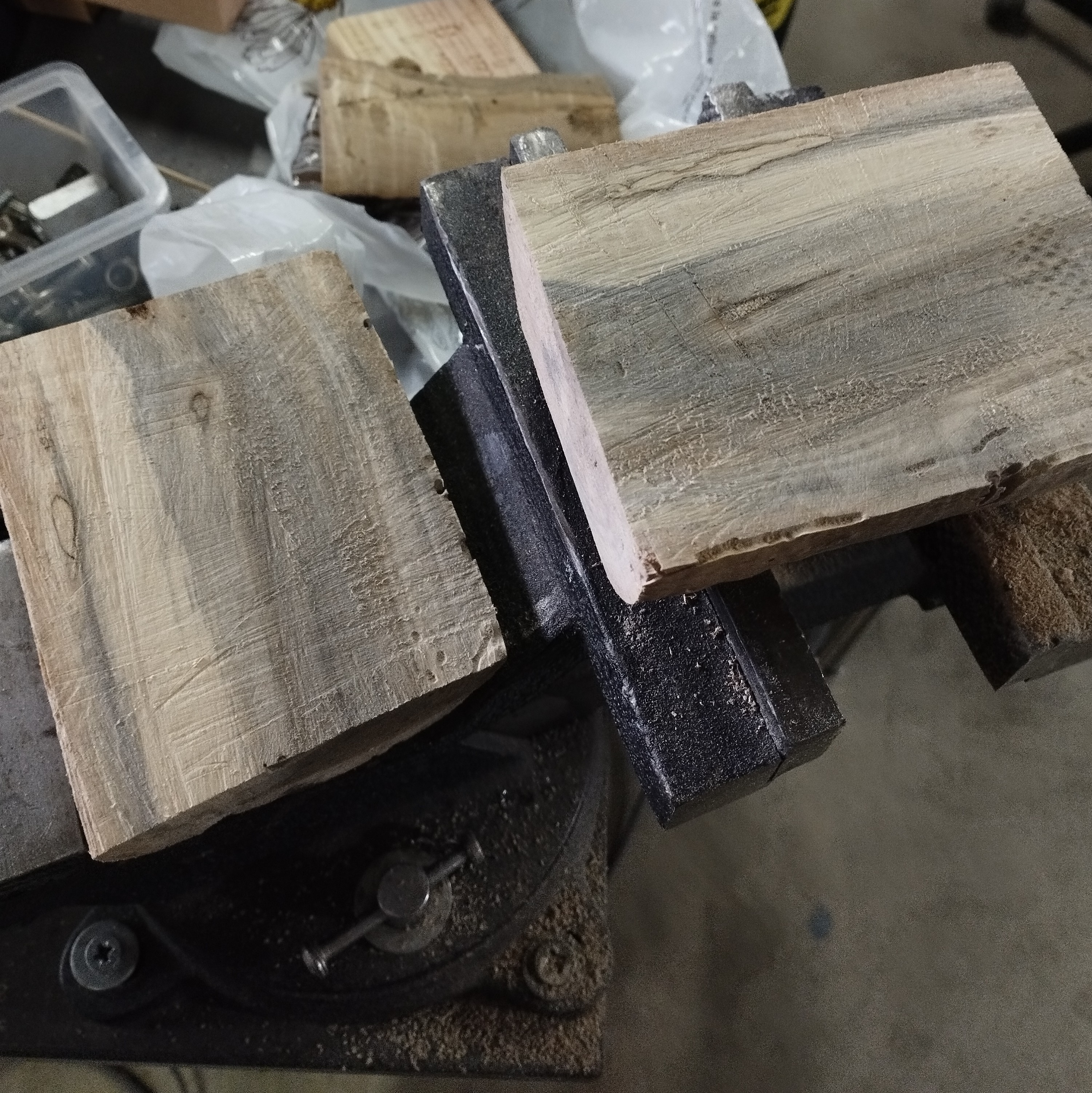 Ancient reclaimed walnut blank