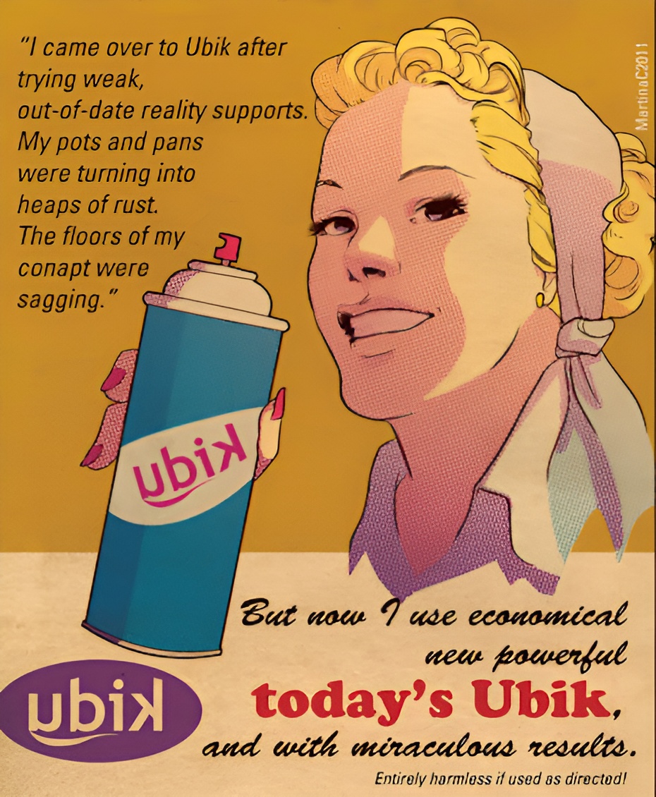 Ubik can ad